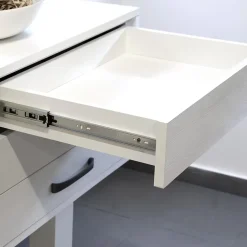 Emuca Lot de 5 jeux de coulisses pour tiroirs, roulement à billes, hauteur 45mm, profondeur 350mm, à sortie totale, avec push,- Discount