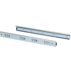 Emuca Lot de 5 jeux de Coulisses pour tiroirs, roulement à billes, hauteur 45mm, profondeur 400mm, sortie totale, Zingué- Online