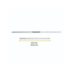 Emuca Lot de 5 jeux de coulisses de tiroir, roulement à billes, hauteur 17mm, profondeur 342mm, sortie partiel, Zingué^ Clearance