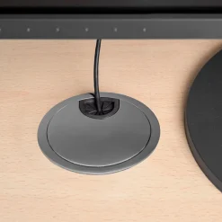 Lot de 7 passe-câbles circulaires, diamètre 80mm, à encastrer Zamak, Chromé,^Emuca Sale