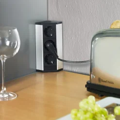 Multiconnecteur V Dock, Anodisé mat, Plastique et Aluminium.^Emuca Online