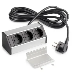 Multiconnecteur V Dock, Anodisé mat, Plastique et Aluminium.^Emuca Online