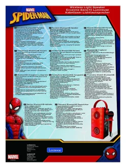 Enceinte Bluetooth lumineuse avec micro Spiderman^Lexibook