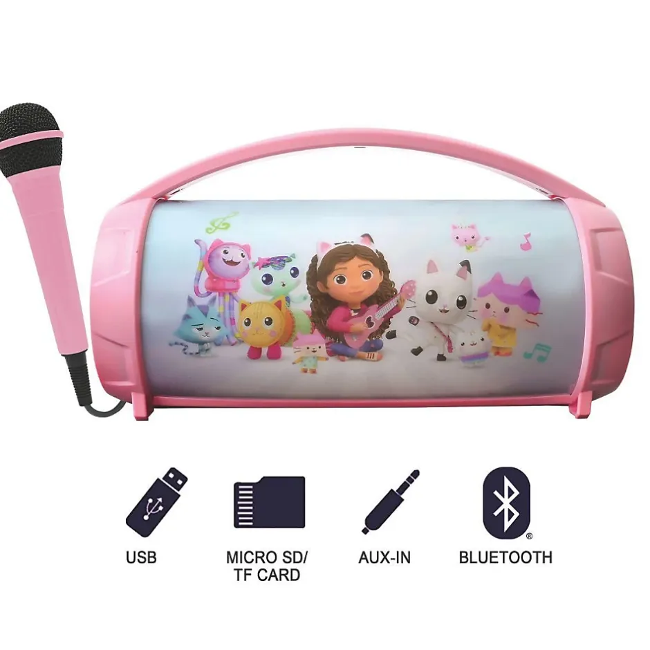 Enceinte Bluetooth Sans-Fil Lumineuse avec Micro Gabby et la Maison Magique^Lexibook Best