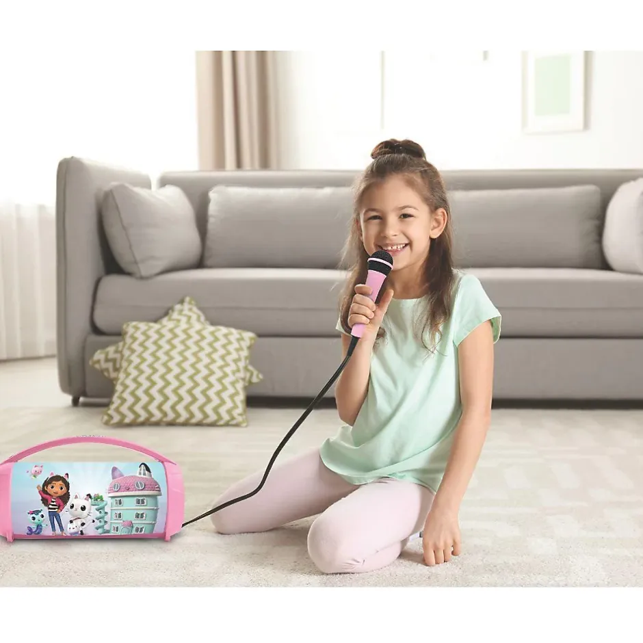 Enceinte Bluetooth Sans-Fil Lumineuse avec Micro Gabby et la Maison Magique^Lexibook Best