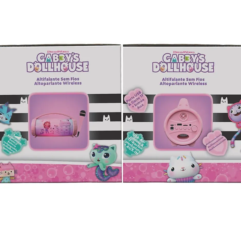 Enceinte Bluetooth Sans-Fil Lumineuse avec Micro Gabby et la Maison Magique^Lexibook Best