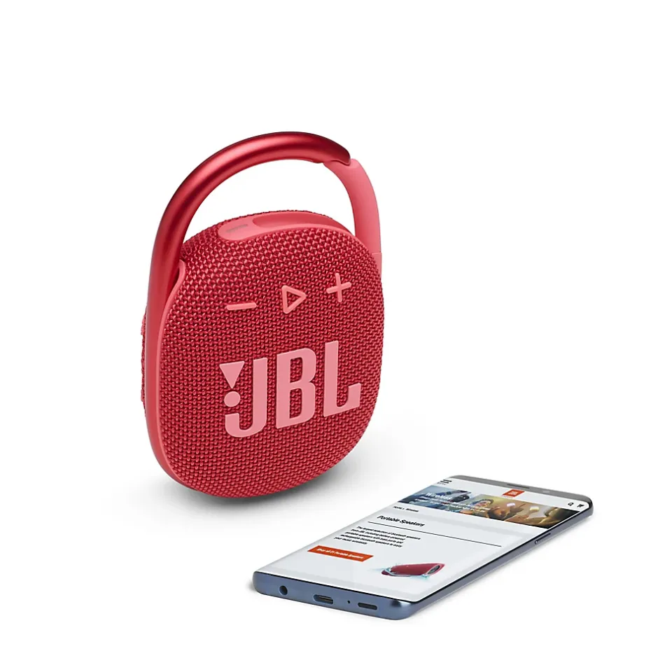 Enceinte connectée Bluetooth Clip 4 Rouge^JBL Hot