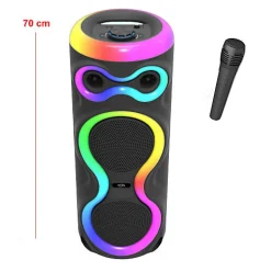 Enceinte lumineuse Bluetooth KARAOKE 1000W FIREBOOST^Inovalley Discount