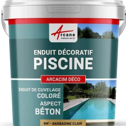 ENDUIT DE CUVELAGE PISCINE FINITION BETON CIRE - ARCACIM DECO Barbadine Clair - 8 m² --Arcane Industries Discount