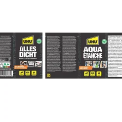 Enduit d'étanchéité noir Aqua étanche pot de 750 ml^UHU Clearance