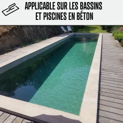 Enduit Piscine Hydrofuge - Etanchéité Piscine & Cuvelage : ARCACIM PISCINE Gris - 5 kg --Arcane Industries New