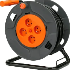 Enrouleur 4 prises déportées 2P+T 16A 40m --Zenitech Outlet