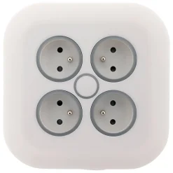 Enrouleur 4 prises fiche extraplate 7m^Zenitech New