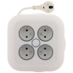 Enrouleur 4 prises fiche extraplate 7m^Zenitech New