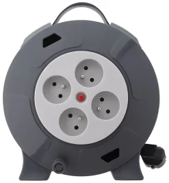 Enrouleur 4 prises 10m + coupe-circuit^Zenitech Hot