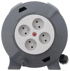 Enrouleur 4 prises 10m + coupe-circuit^Zenitech Hot