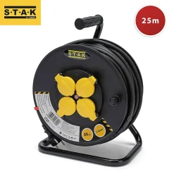 Enrouleur chantier, 4 prises, H07RN-F3G1.5MM2, 25M , NF,CE - IP44^Velamp New