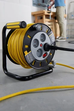 Enrouleur de bricolage HO5VVF 3G1.5mm², 50m-Diall Best