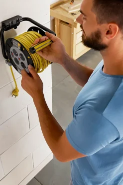 Enrouleur de bricolage HO5VVF 3G1.5mm², 50m-Diall Best