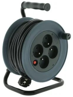 Enrouleur de bricolage 3G1mm² 15 m Gris- New