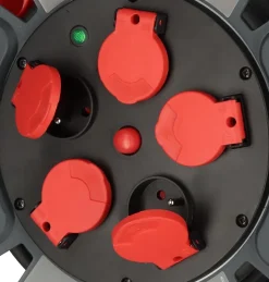 Enrouleur de câble 300 KU 2101 Professional 25m H07RN-F 3G1,5 IP44, 5x16A Brennenstuhl-Brennenstuhl Professionalline Sale