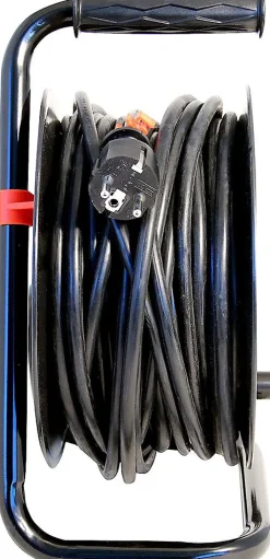 Enrouleur de câble DIY 4 prises Schuko standards, câble H05VV-F3G1.5MM2, 40M ,CE-Velamp Hot