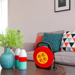 Enrouleur de câble domestique 4 prises Schuko standards, câble H05VV-F3G1.0MM2, 10M ,CE^Velamp New