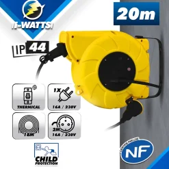 Enrouleur electrique automatique 20m-3g1.5mm-I-Watts Pro Sale