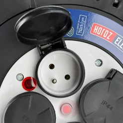 Enrouleur électrique 20 m, 4 prises, type E, 3x1,5 mm², IP44 - rallonge pour jardin et atelier HOROZ-Horoz Electric Sale
