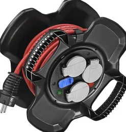 Enrouleur électrique compact XGUM 3 prises 10 m H07RN-F 3G1,5 rouge Brennenstuhl^Brennenstuhl Professionalline Outlet