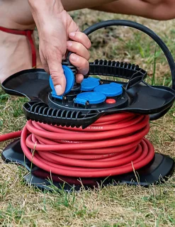 Enrouleur électrique compact Brennenstuhl XGUM 4 prises 15 m H07RN-F 3G1,5 - 1169711150-Brennenstuhl Professionalline Best