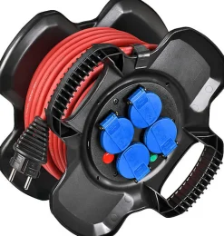 Enrouleur électrique compact Brennenstuhl XGUM 4 prises 15 m H07RN-F 3G1,5 - 1169711150-Brennenstuhl Professionalline Best