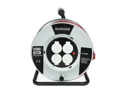 Enrouleur électrique 40m H07RN-F 3G 2,5mm2 flasque acier - - 600010^Hanger New