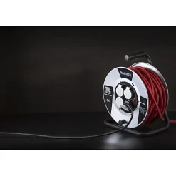 Enrouleur électrique 40m H07RN-F 3G 2,5mm2 flasque acier - - 600010^Hanger New