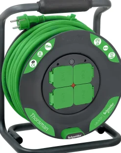 Enrouleur 25m H07RNF 4 prises (IP44) - Schneider^Schneider Electric New
