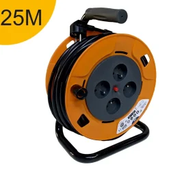 Enrouleur 25m H05VV-F 3G1.5 - 4 prises 16A - garantie 2 ans^Arcotec Online