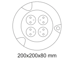 Enrouleur 5m H05VV-F 3G1.5mm² - 4 prises 16A - garantie 2 ans^Arcotec Sale