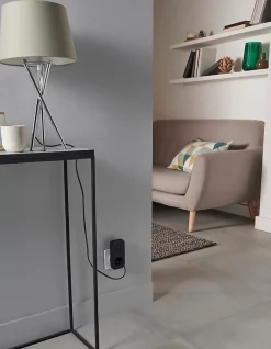 Ensemble sans fil carillon à enficher avec prise et bouton Liam-Blyss Sale