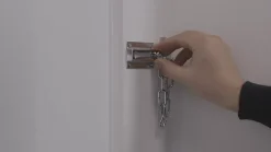 Entrebailleur chromé 90 x 34 mm-Smith & Locke Sale