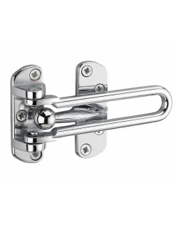 Entrebailleur pour porte d'entrée, taquet d'arrêt, 105mm, nickelé --Thirard Online