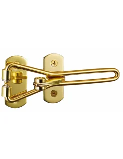 Entrebailleur pour porte d'entrée, taquet d'arrêt, 142mm, doré --Thirard Online