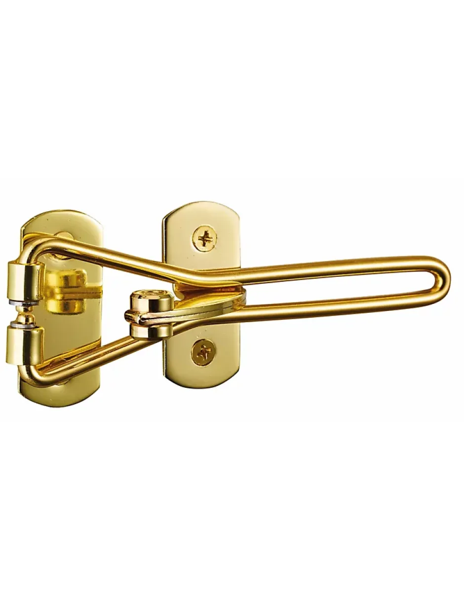Entrebailleur pour porte d'entrée, taquet d'arrêt, 142mm, doré --Thirard Online