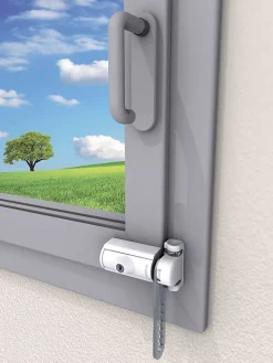 Entrebâilleur BLOCK'AIR haute sécurité à 7 paillettes blanc - - TR6S^Socona Discount