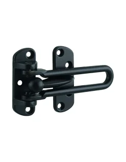 Entrebâilleur pour porte d'entrée, taquet d'arrêt, 105mm, noir -^Thirard Online