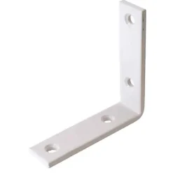 Equerre de renfort Diall acier plastifié blanc 70 mm-Vynex Online