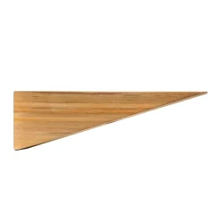 Equerre en Bois Teck Huilée - 18x55x175mm - Fixation pour Etagère Murale (lot de 2)^Woodbord Clearance