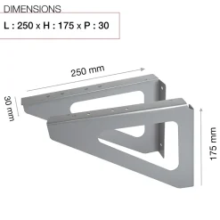 Equerres murales Argent RAL 9006M-Renz Sale