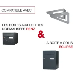 Equerres murales Argent RAL 9006M-Renz Sale