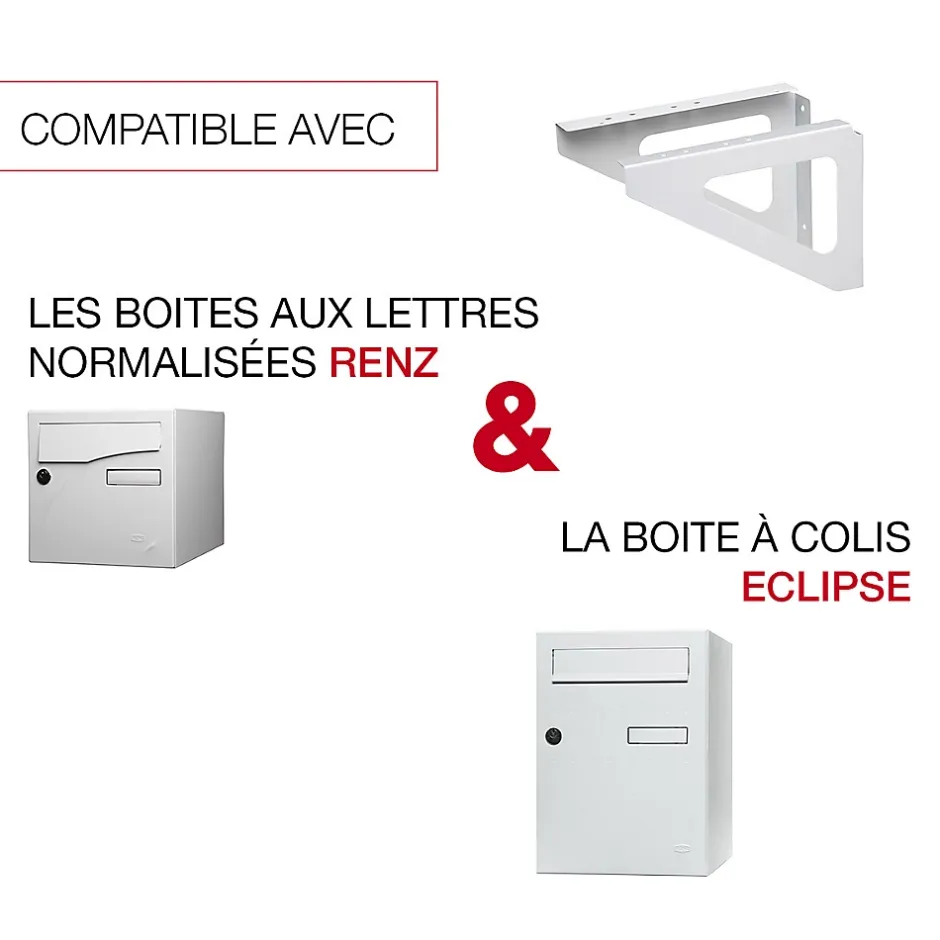 Equerres murales Blanc crème mat RAL 9010M^Renz Best