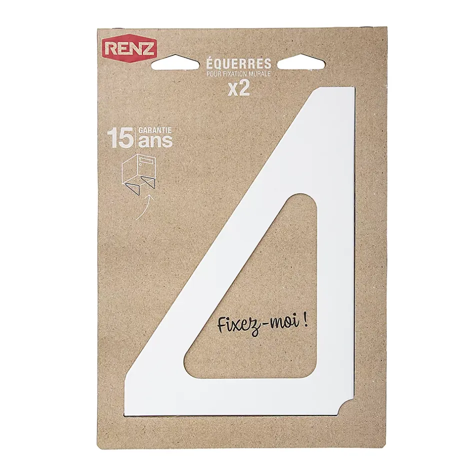 Equerres murales Blanc crème mat RAL 9010M^Renz Best